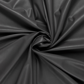 donkergrijs imitatieleer stretch met zwart suedine rug