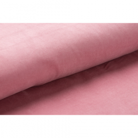 oud roze stretch velours