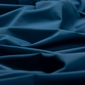 petrol satijn katoen viscose met stretch