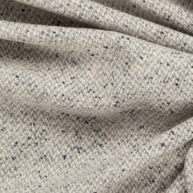 off white grijs melee wol zijde blend tweed italiaans import