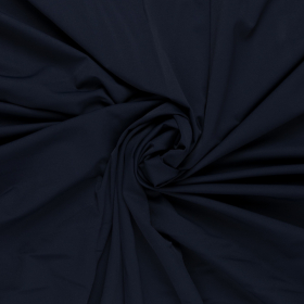 donkerblauw crepe travel stof