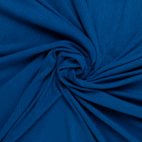 koningsblauw ribbel jersey met stretch