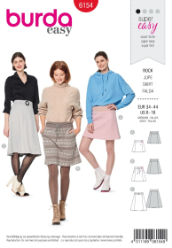 rok (maat 34-44) Burda 6154