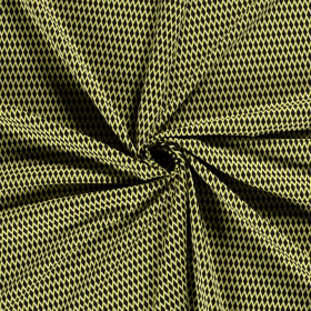 limoen groen wybertjes dessin gebreid jacquard stof