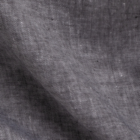 zwart wit gemêleerd cross-dye linnen stof Italiaans import