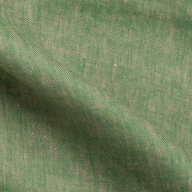 groen beige gemêleerd cross-dye linnen stof Italiaans import