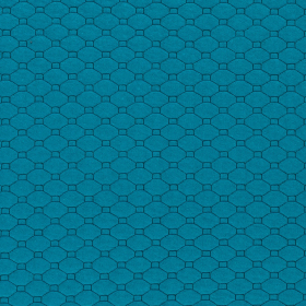 zeeblauw gestept jersey stof Italiaans import 