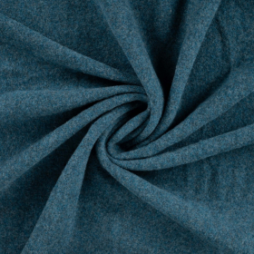 PETROL melange merino wol fleece