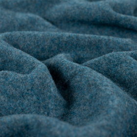 PETROL melange merino wol fleece