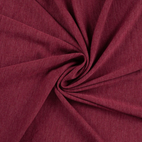 BORDEAUX melange merino wol jersey