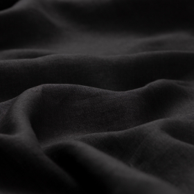 zwart antraciet grijs gemeleerd linnen stof  Italiaans import