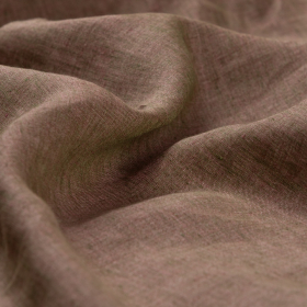 khaki licht roze gemeleerd linnen stof  Italiaans import