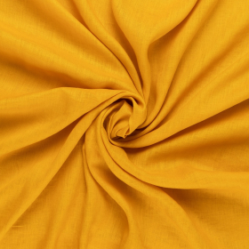 geel zuiver linnen stof Italiaans import