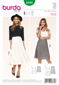 rok (maat 36-46) Burda 6880