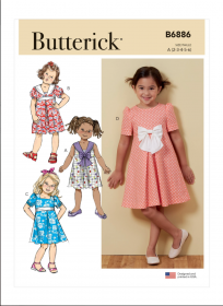 zomerjurkje (maat 92-116) Butterick 6886