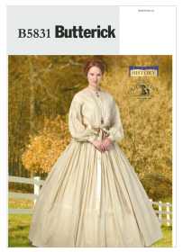 jurk met petticoat (maat 42-50) Butterick B5831