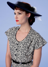jurk met hoed (maat 32-40) Butterick B6363