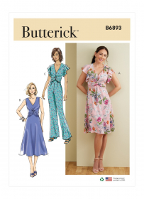 jurk en jumpsuit (maat 42-50) Butterick 6893