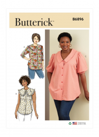 blouse (maat 56-64) Butterick 6896