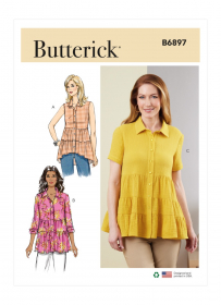 blouse (maat 44-52) Butterick 6897