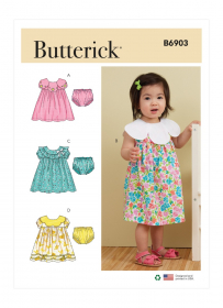 jurk en broekje (maat 50-74) Butterick 6903