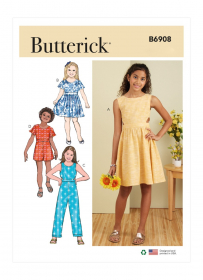 jurk en jumpsuit (maat 128-170) Butterick 6908