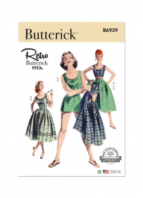 retro blouse en rok - Butterick 6939