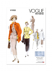 vintage pak en jas (maat 42-50) Vogue 1932