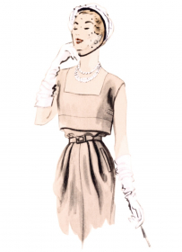 jurk en cape - Vogue 1964